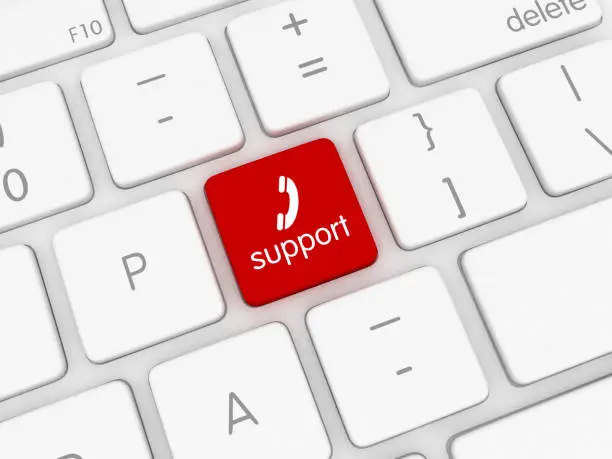 Photo of Contact support online help button