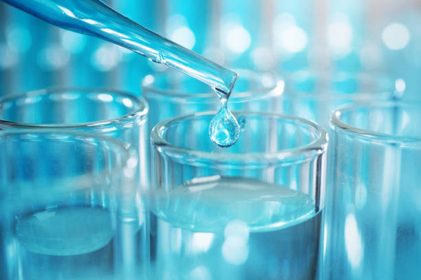 istock In a laboratory, a scientist with a pipette analyzes a colored liquid to extract the DNA and molecules in the test tubes. 1214293648
