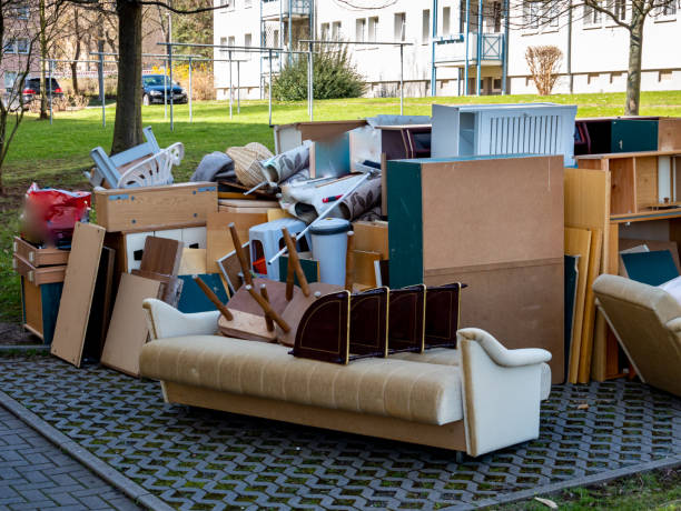 istock Large bulky waste pile on the street 1214295116