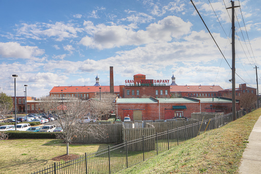 A View of Enterprise Mill in Augusta, Georgia. A flour mill that opened in 1848