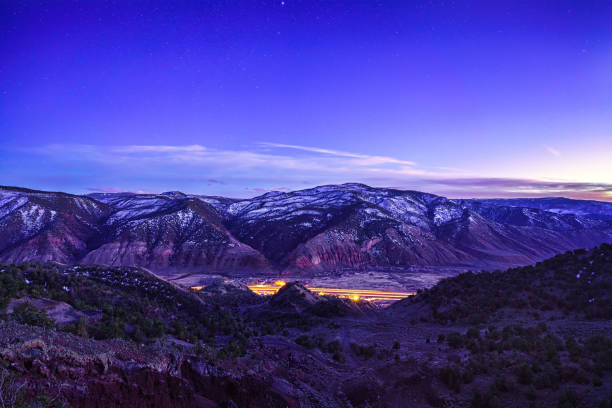 istock Dotsero Crater  Colorado  Night Twilight Views 1214300074