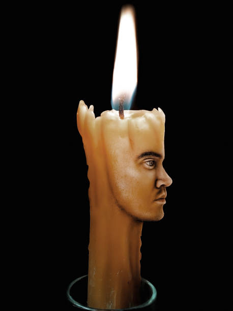 Woman hold a lighting candles