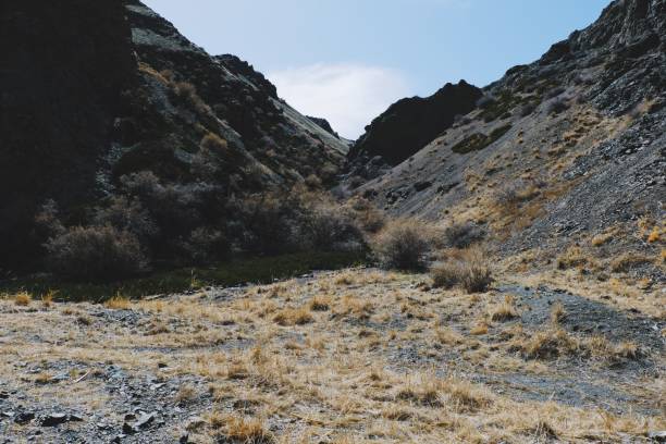 istock Panoramic view The Yol Valley or Ice cream Valley southern Mongolia. 1214301877