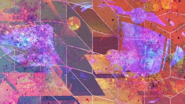 Funky Shapes and Groovy Colors for Dance Floor Projections - Abstract Background Texture