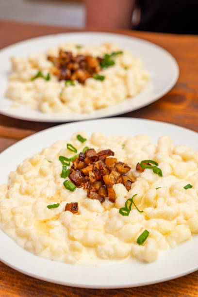 istock Slovakian halusky dish with bacon 1214315090