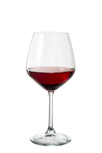 rotwein in einem eleganten glas - wineglass red wine wine liquid stock-fotos und bilder