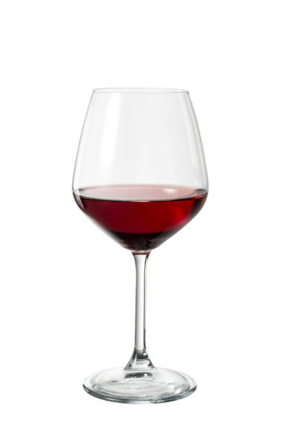 エレガントなグラスの中の赤ワイン - 赤ワイン ストックフォトと画像