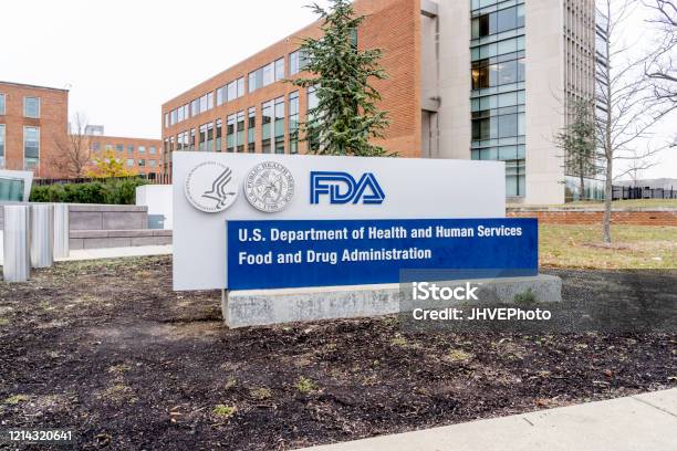 Fda Sign At Its Headquarters In Washington Dc Stock Photo - Download Image Now - Food and Drug Administration, Headquarters, USA