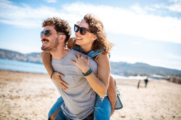 istock Couple having fun at the beach in Malta 1214322746