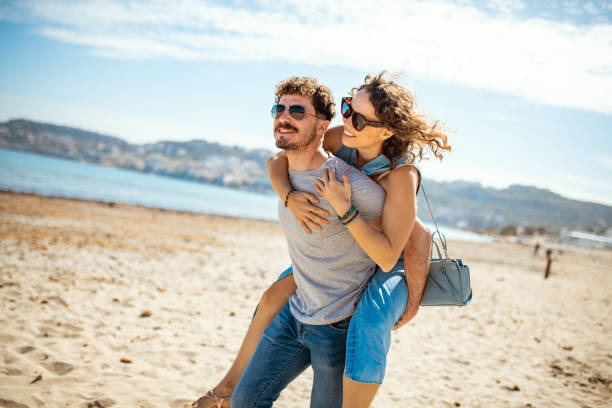 istock Couple having fun at the beach in Malta 1214323176