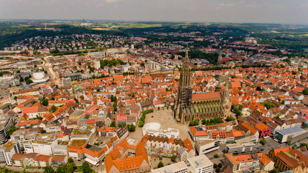 istock Aerial view of Ulm Cathedral. Germany. 1214325550