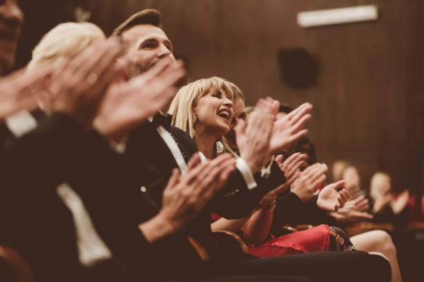 istock Excited audience clapping in the theater 1214327911