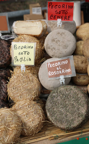 istock cheeses made in Italy with the word PECORINO which means that th 1214331359