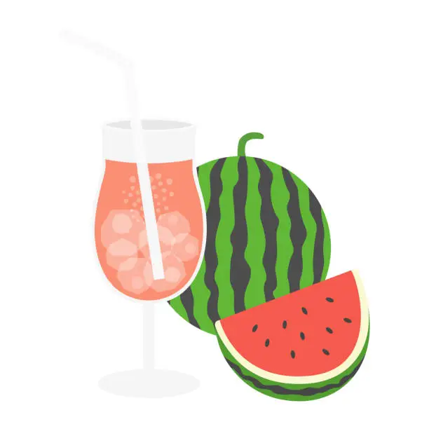 Vector illustration of fruit juice