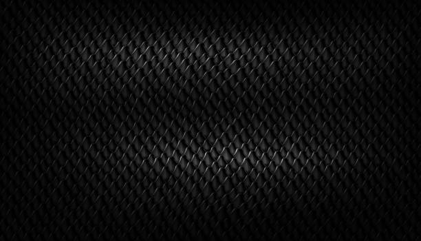 czarne tło skóry węża - snakeskin snake animal skin pattern stock illustrations