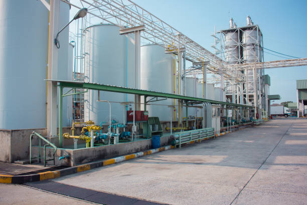 istock Factory Plant for production background for artwork design banner 1214334733