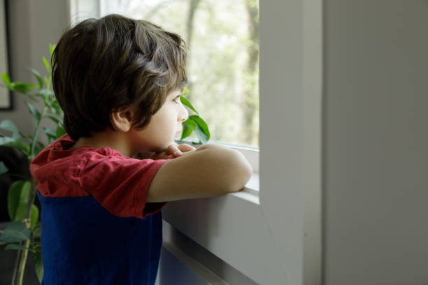 istock Little Boy Self-Isolation At Home 1214335404