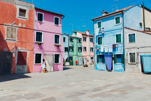 istock Colourful buildings in Murano, Venice 1214335450