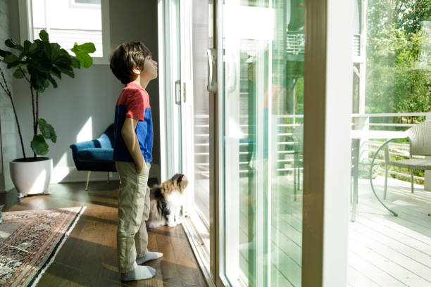 istock Little Boy Self-Isolation At Home 1214335486
