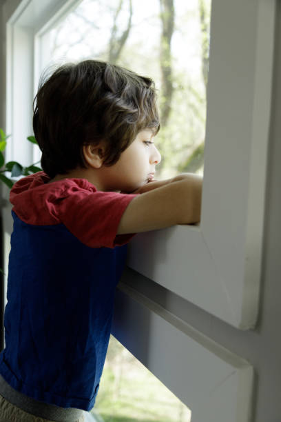 istock Little Boy Self-Isolation At Home 1214335625