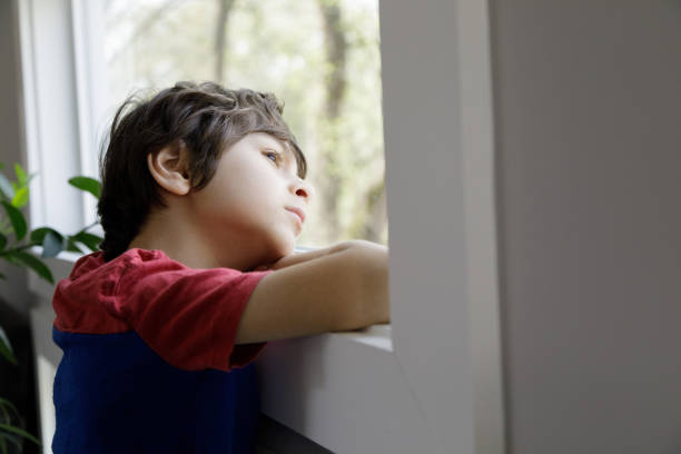 istock Little Boy Self-Isolation At Home 1214335632
