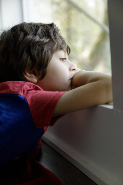 istock Little Boy Self-Isolation At Home 1214335972
