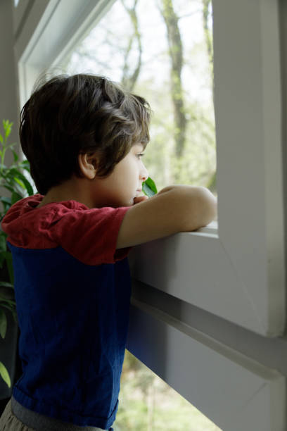 istock Little Boy Self-Isolation At Home 1214336235