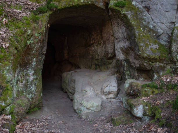 istock End of cave enter to underground and catacom 1214337913