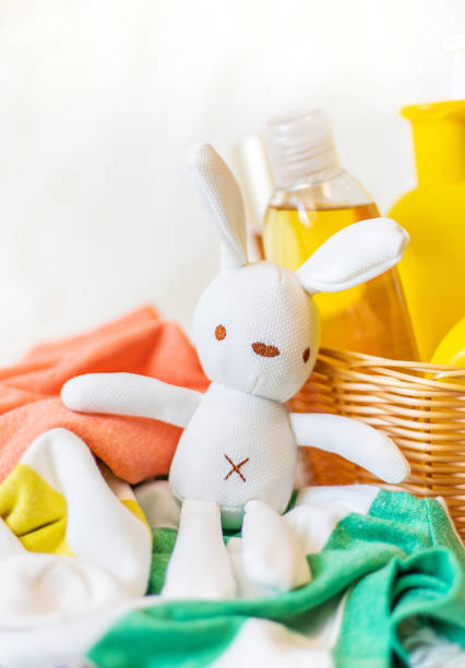 istock Accessories for bathing the baby. Selective focus. 1214342358