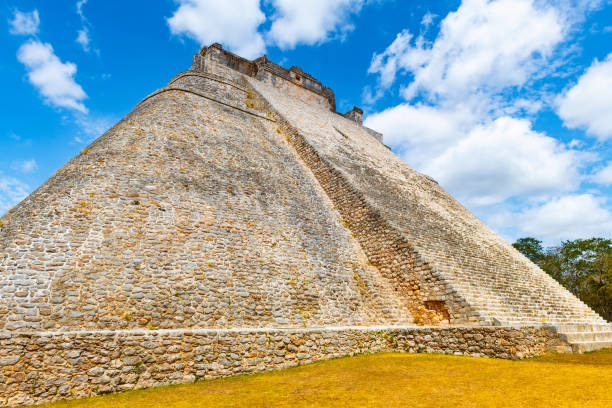 Pyramid of the Magician, Mayan archaeological site of Uxmal, Yucatan Peninsula, Mexico.