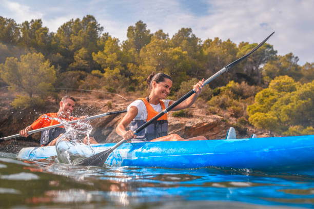 istock Kayakers Enjoying Energetic Morning Workout 1214353631