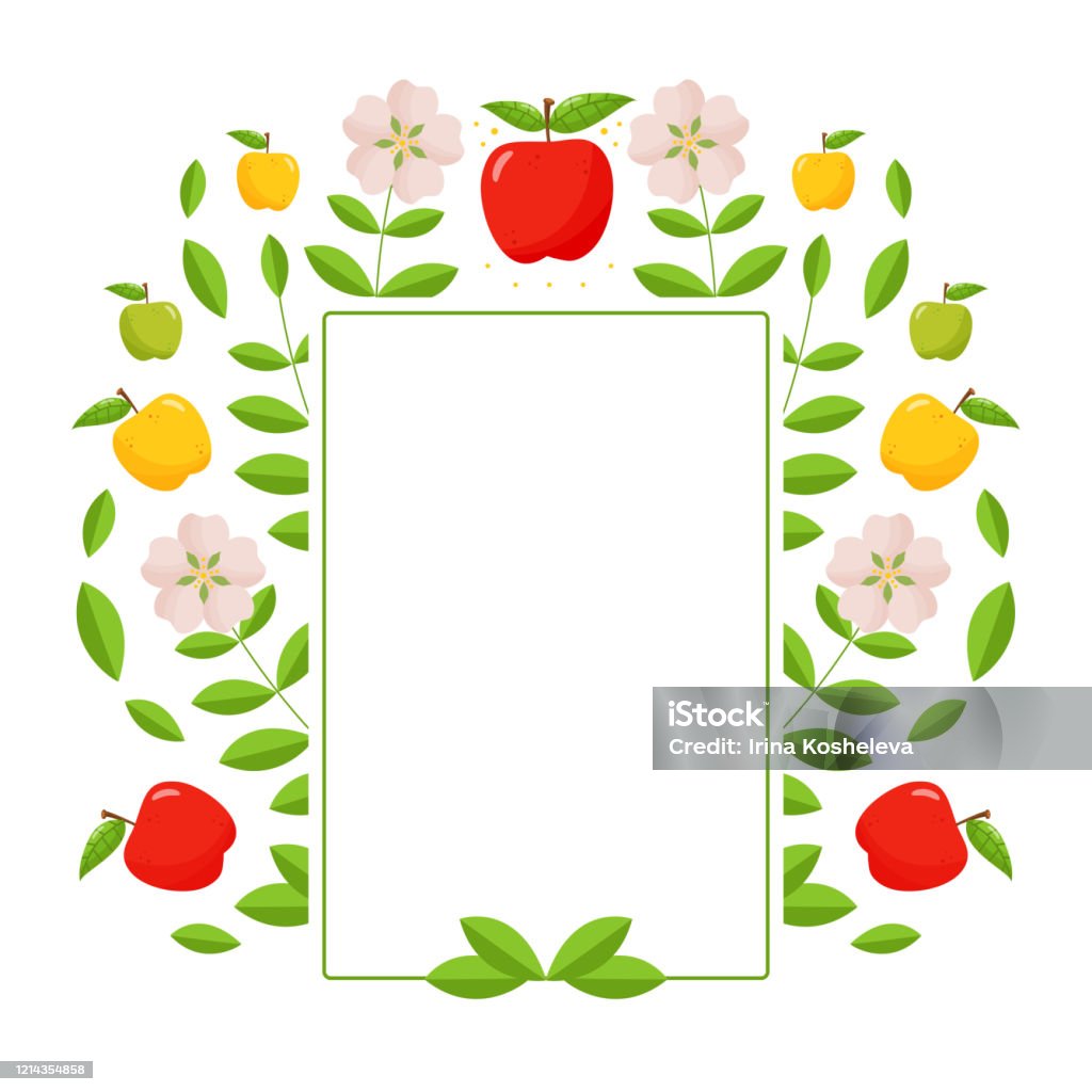 Khung Trái Cây Đẹp Cho Tin Nhắn Văn Bản Hình Ảnh Của Một Cây Táo ...