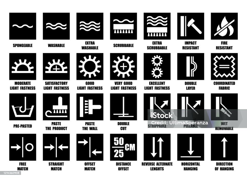 Ilustración de Conjunto Completo De Fondos De Pantalla Símbolos Negros Aislados En Blanco Iconos Cuadrados Planos Vectoriales Para El Embalaje De Rollo De Papel De Pared Guía De Aplicación Uso Y Eliminación Ilustración de Conjunto Completo De Fondos De Pantalla Símbolos Negros Aislados En Blanco Iconos Cuadrados Planos Vectoriales Para El Embalaje De Rollo De Papel De Pared Guía De Aplicación Uso Y Eliminación