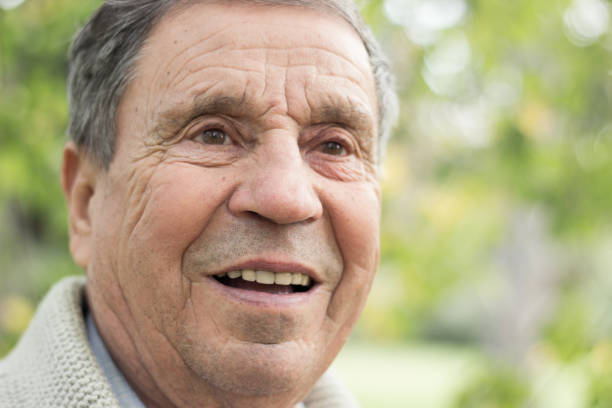 istock Portrait of senior man smiling 1214362063