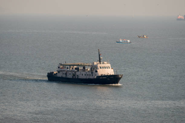Tour Boats Floating on the Indian Ocean Near Gateway of India, Mumbai