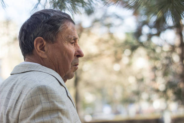 istock Portrait of senior man looking thoughtful 1214363357