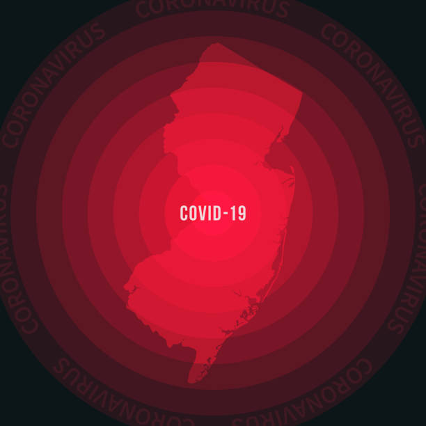 istock New Jersey map with the spread of COVID-19. Coronavirus outbreak 1214363516