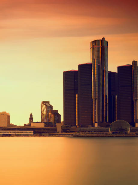 istock Detroit Skyline, the view from Windsor, Ontario, Canada. 1214364699