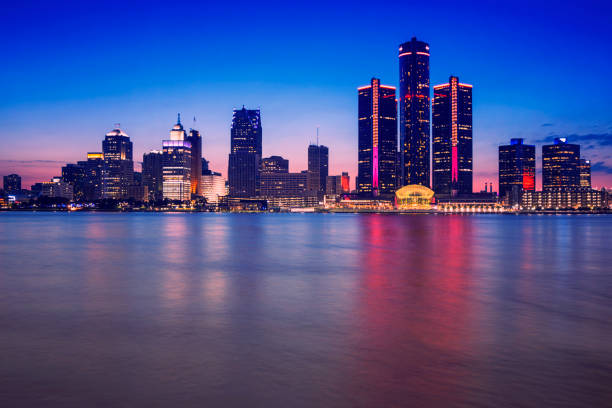 istock Detroit Skyline, the view from Windsor, Ontario, Canada. 1214364708