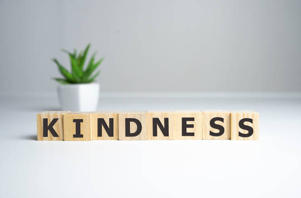 istock KINDNESS - words from wooden blocks with letters, KINDNESS concept, top view background. 1214366012