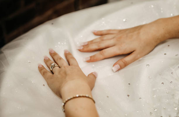 istock wedding day, bride, bridegroom, hands, love is 1214369395