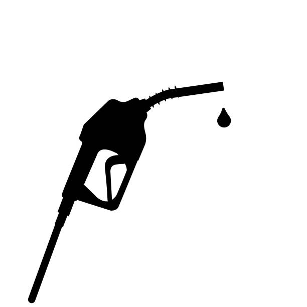 illustrations, cliparts, dessins animés et icônes de la buse de carburant d’essence donnant une baisse - gas station fuel pump station gasoline