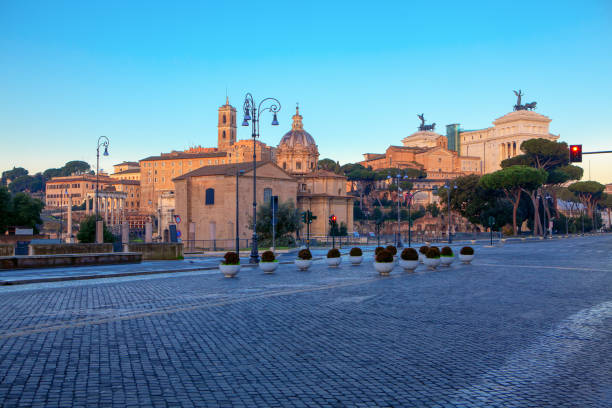 istock Rome center without people 1214370569