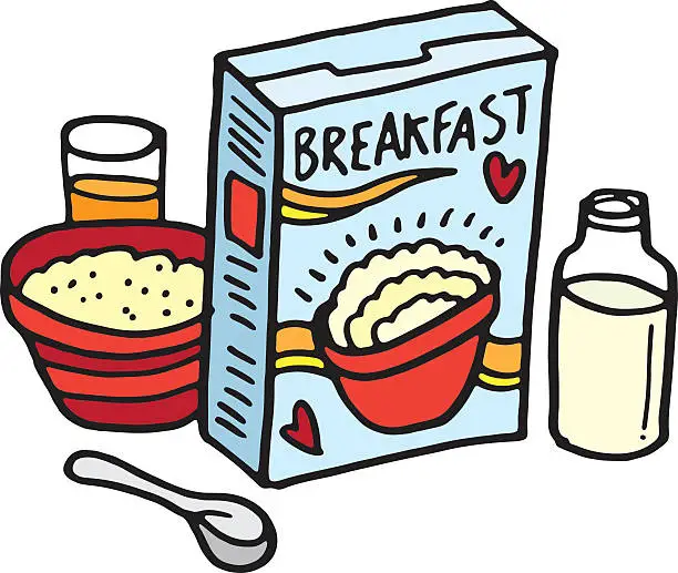 Vector illustration of Breakfast sketch
