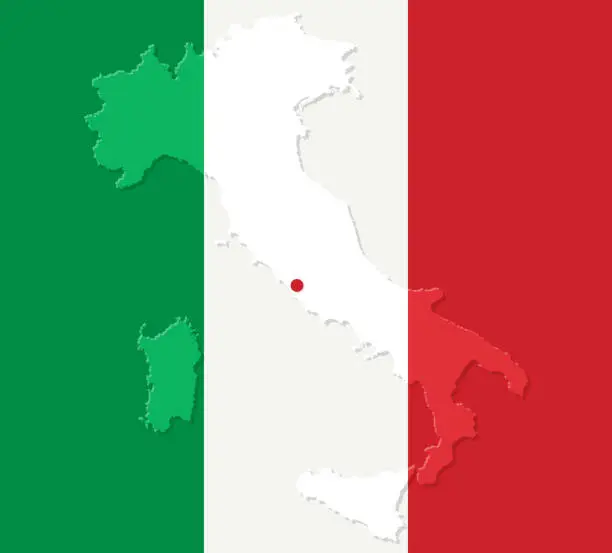 Vector illustration of Italy