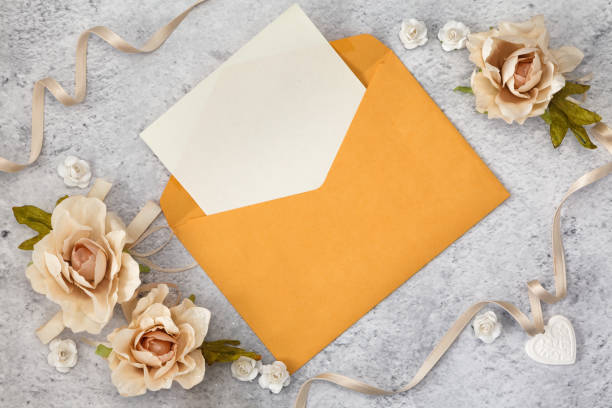 istock Blank greeting cards for wedding day. 1214374787