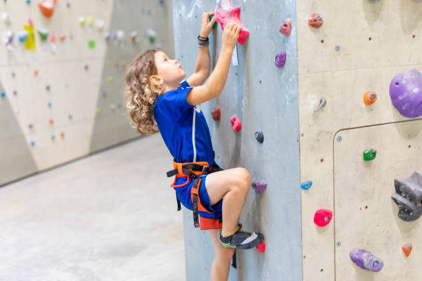 istock Child Indoor Rock Climbing 1214374866