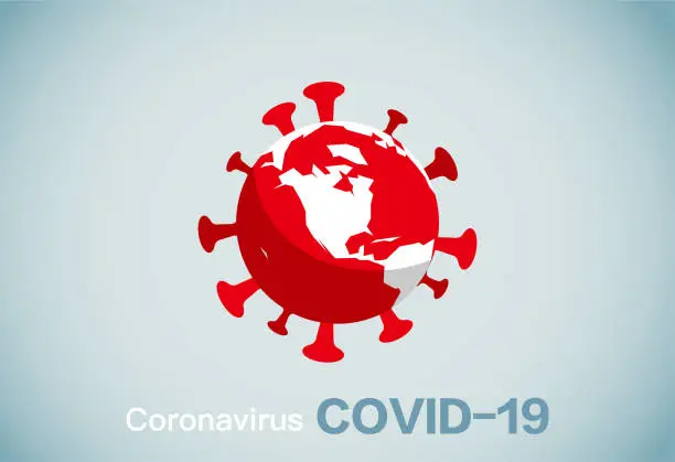 Vector illustration of Coronavirus