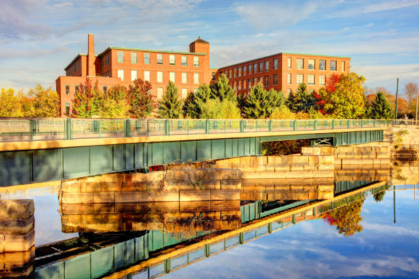 istock Autumn in Historic Lowell, Massachusetts 1214376681