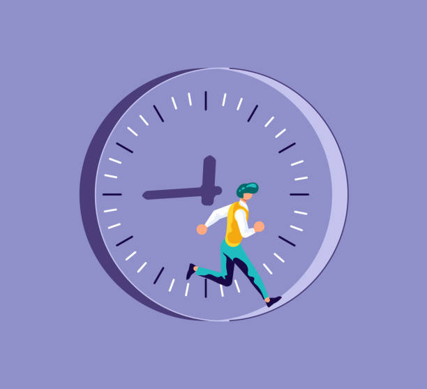 istock Metaphor of time management or rat race 1214377399